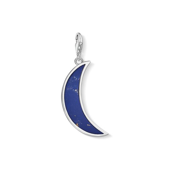 Charm pendant Moon dark blue from the Charm Club collection in the THOMAS SABO online store