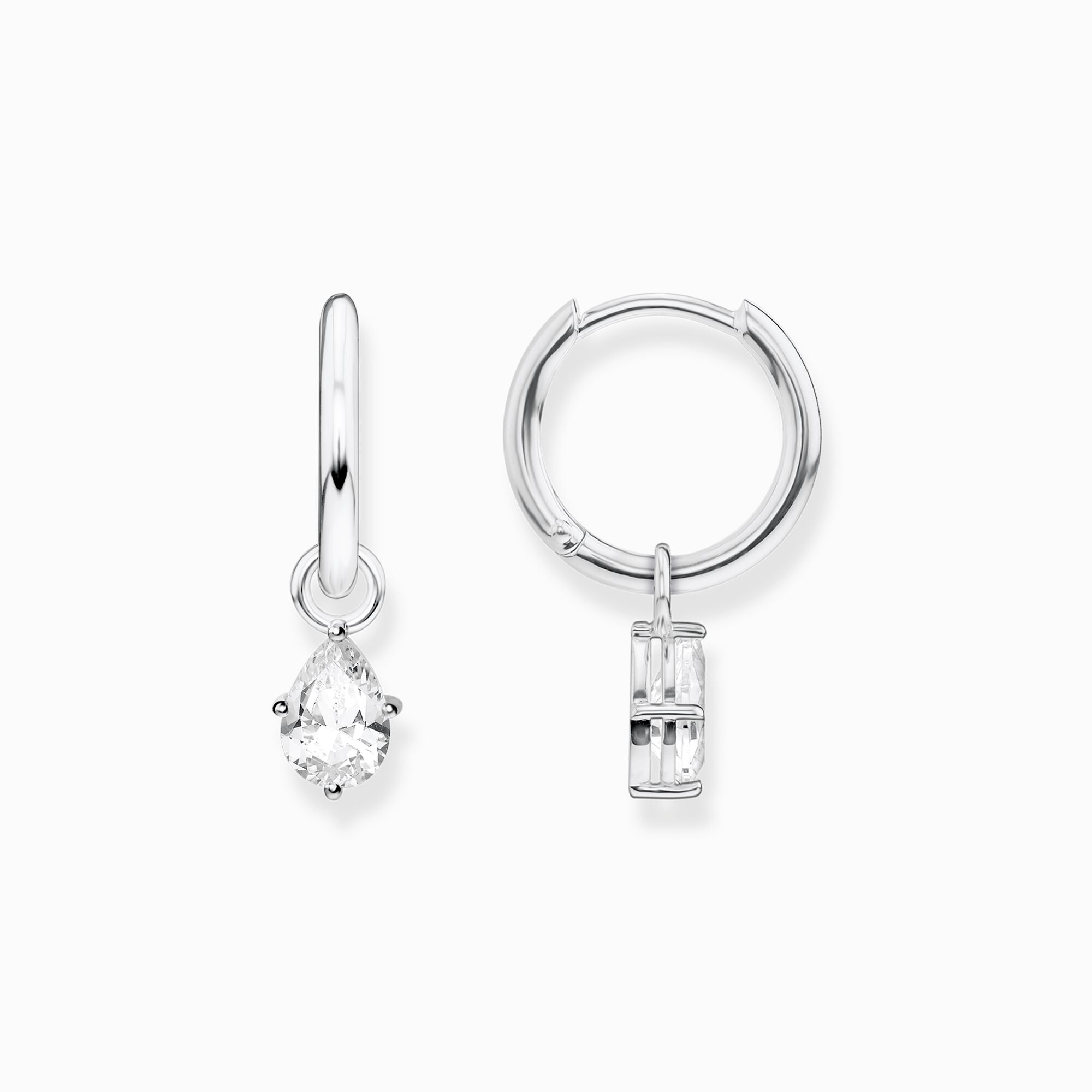 Hoop earrings drop from the  collection in the THOMAS SABO online store