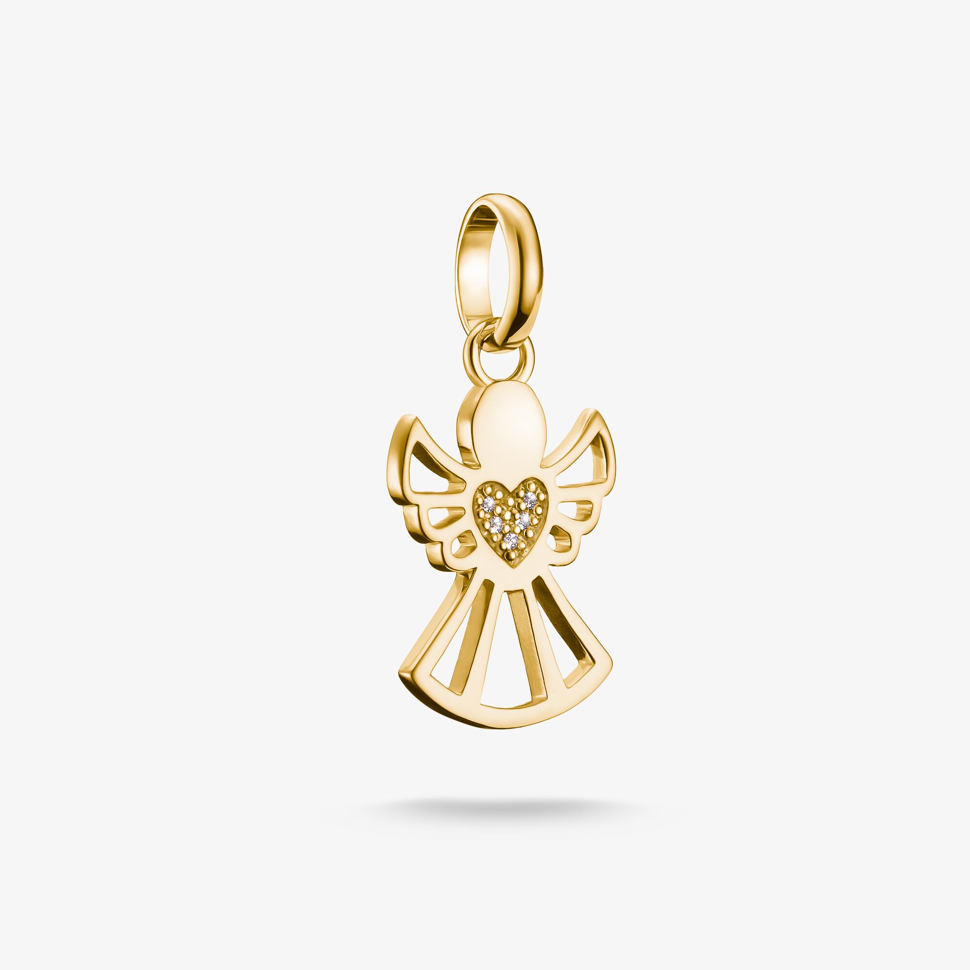 THOMAS SABO Charm-hängsmycke Kärlekens beskyddare Connect guldpläterad, 925 sterlingsilver guldpläterat gult guld, Storlek: one size, för damer