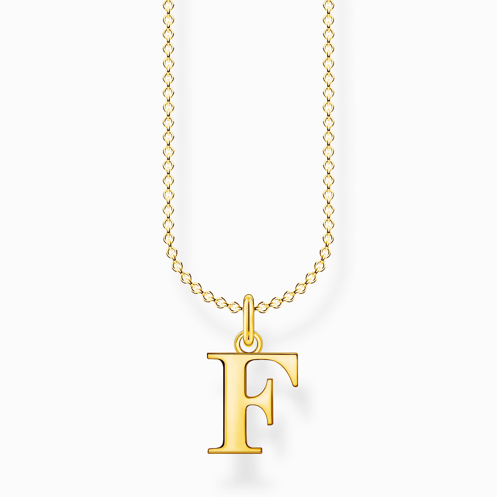 Halsband bokstaven f guld ur kollektionen Charming Collection i THOMAS SABO:s onlineshop