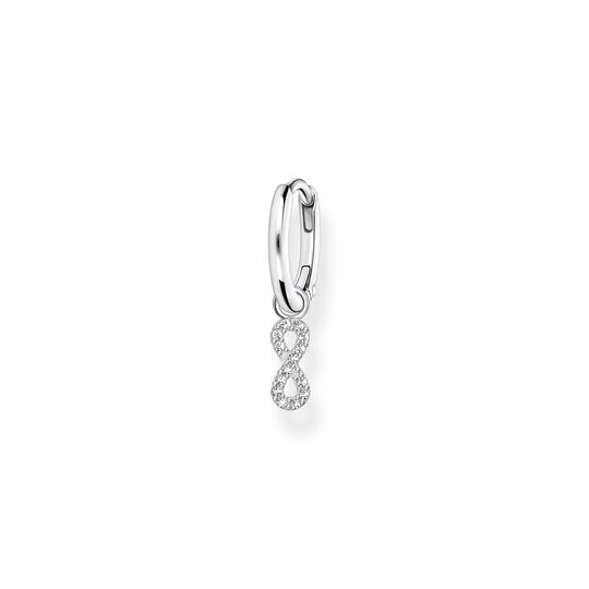 Single hoop earring with infinity pendant silver from the Charming Collection collection in the THOMAS SABO online store
