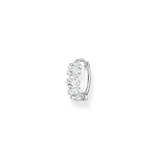 Cr&eacute;ole unique pierres blanches argent de la collection Charming Collection dans la boutique en ligne de THOMAS SABO