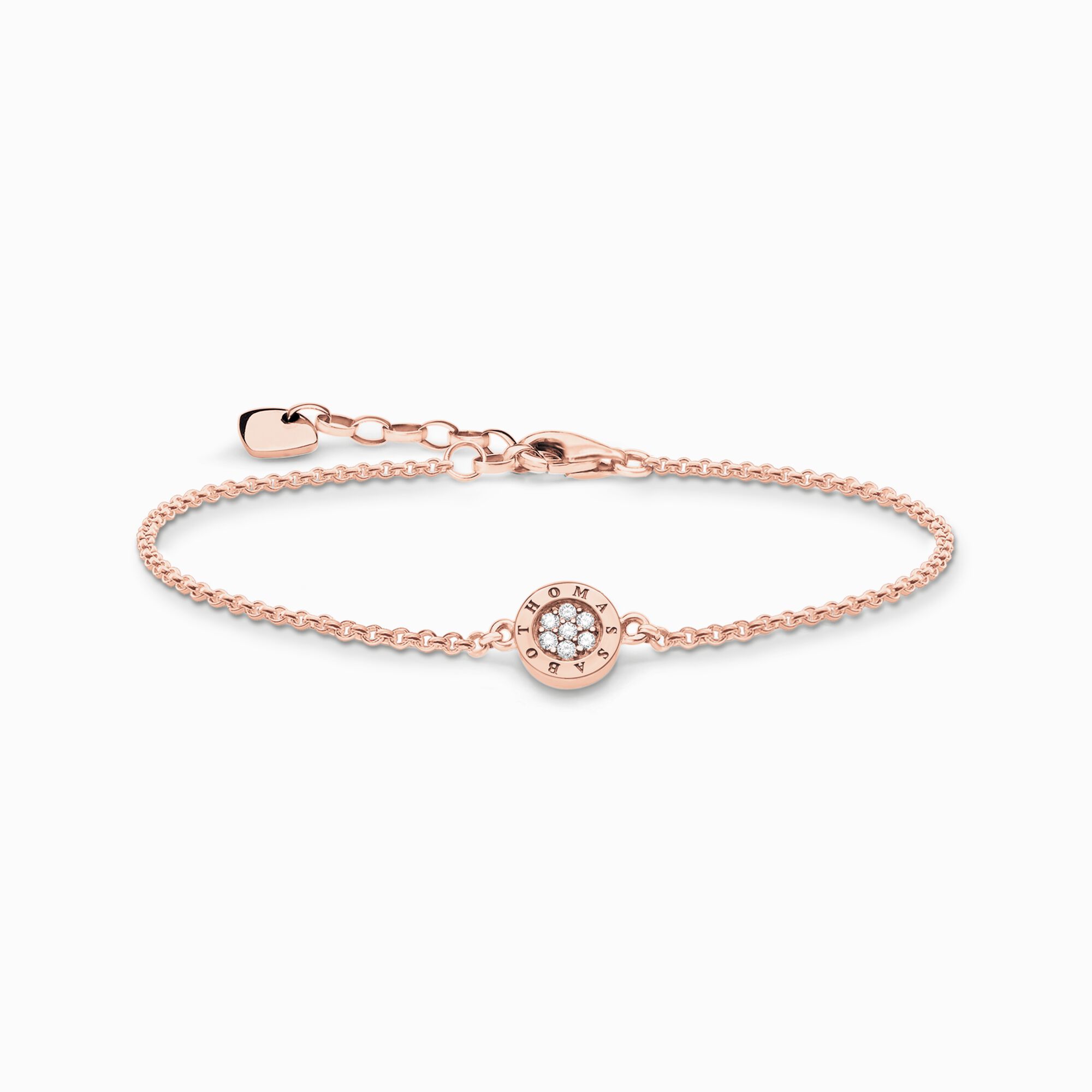 Bracelet classic pav&eacute; rose gold from the  collection in the THOMAS SABO online store