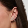 Single ear stud cloverleaf silver from the Charming Collection collection in the THOMAS SABO online store