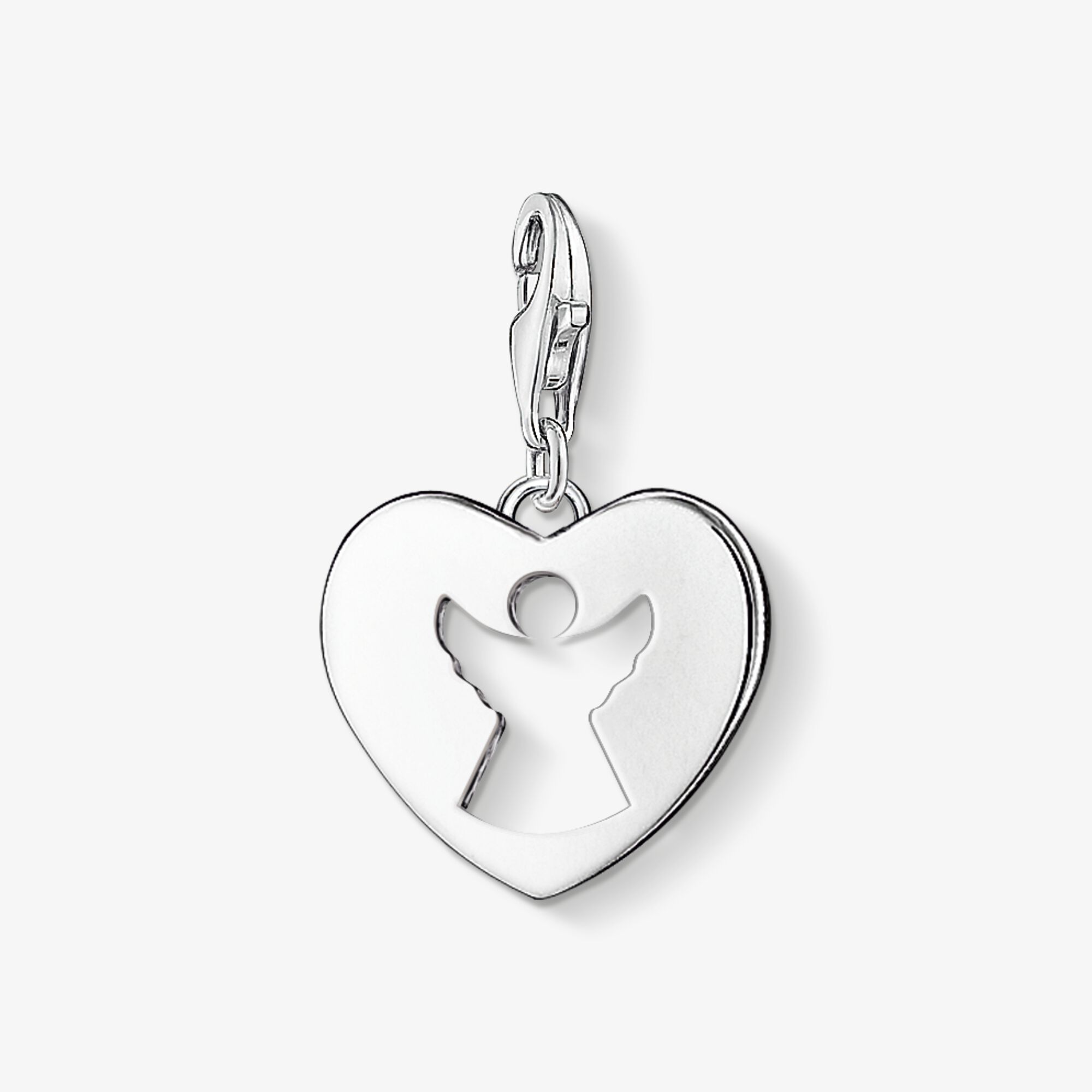 THOMAS SABO Charm-Anhänger Schutzengel-Herz, Sterlingsilber, Größe: one size, Damen
