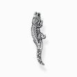 Kettenanh&auml;nger Krokodil mit schwarzen und gr&uuml;nen Steinen Silber geschw&auml;rzt aus der  Kollektion im Online Shop von THOMAS SABO