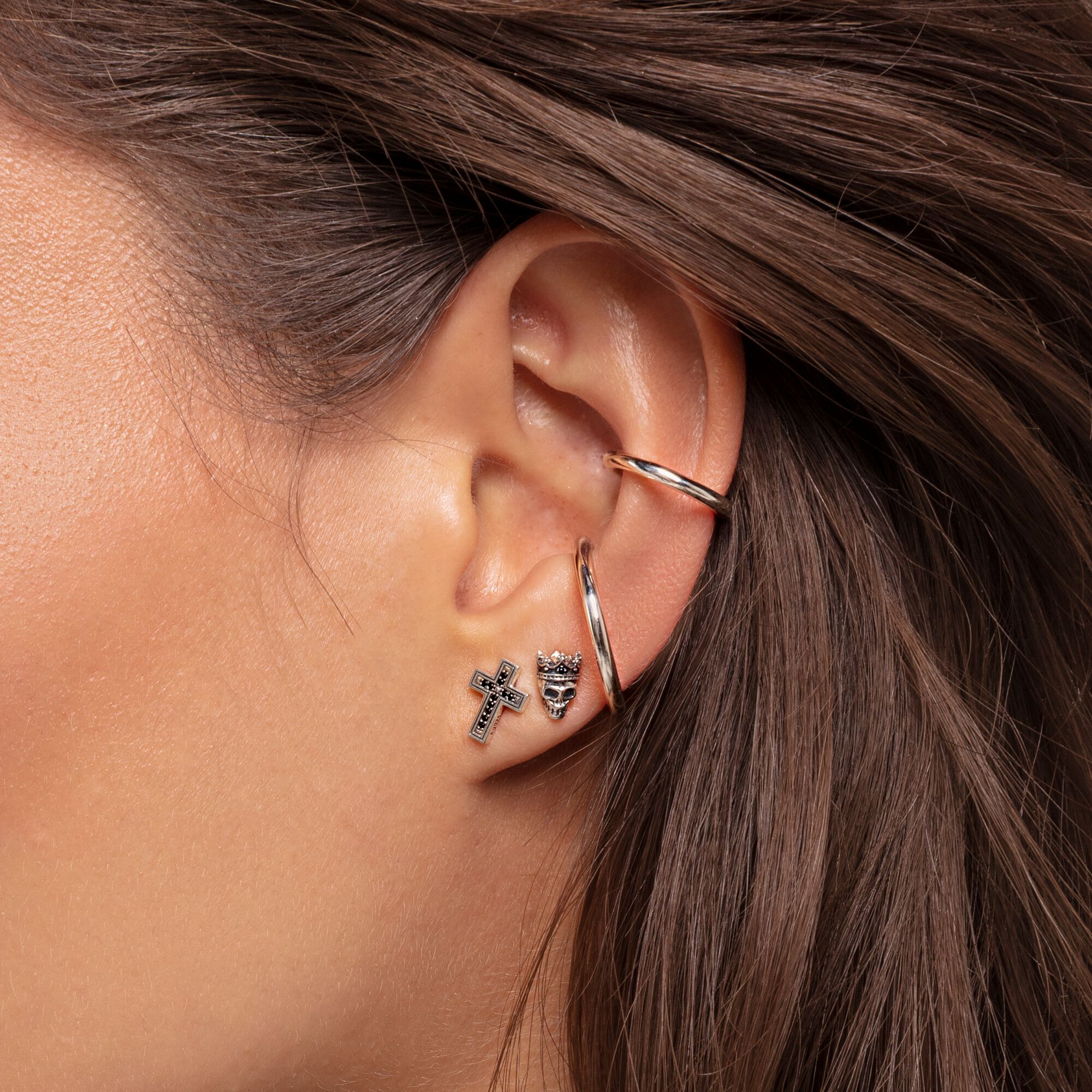 Ear cuff Large Silver for modern punkchic looks │ THOMAS SABO