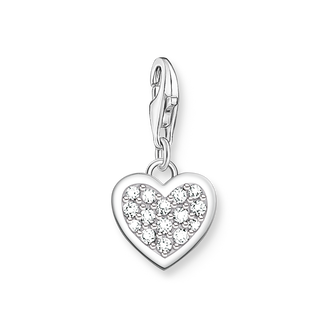 Charm pendant glitter heart from the Charm Club collection in the THOMAS SABO online store