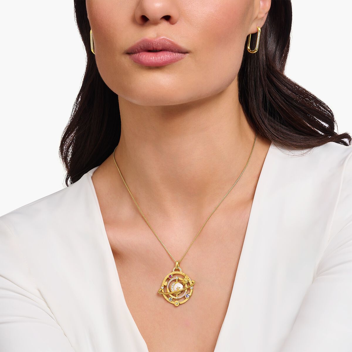 Thomas Sabo Gold Bright Hummingbird Wing Pendant main image 0