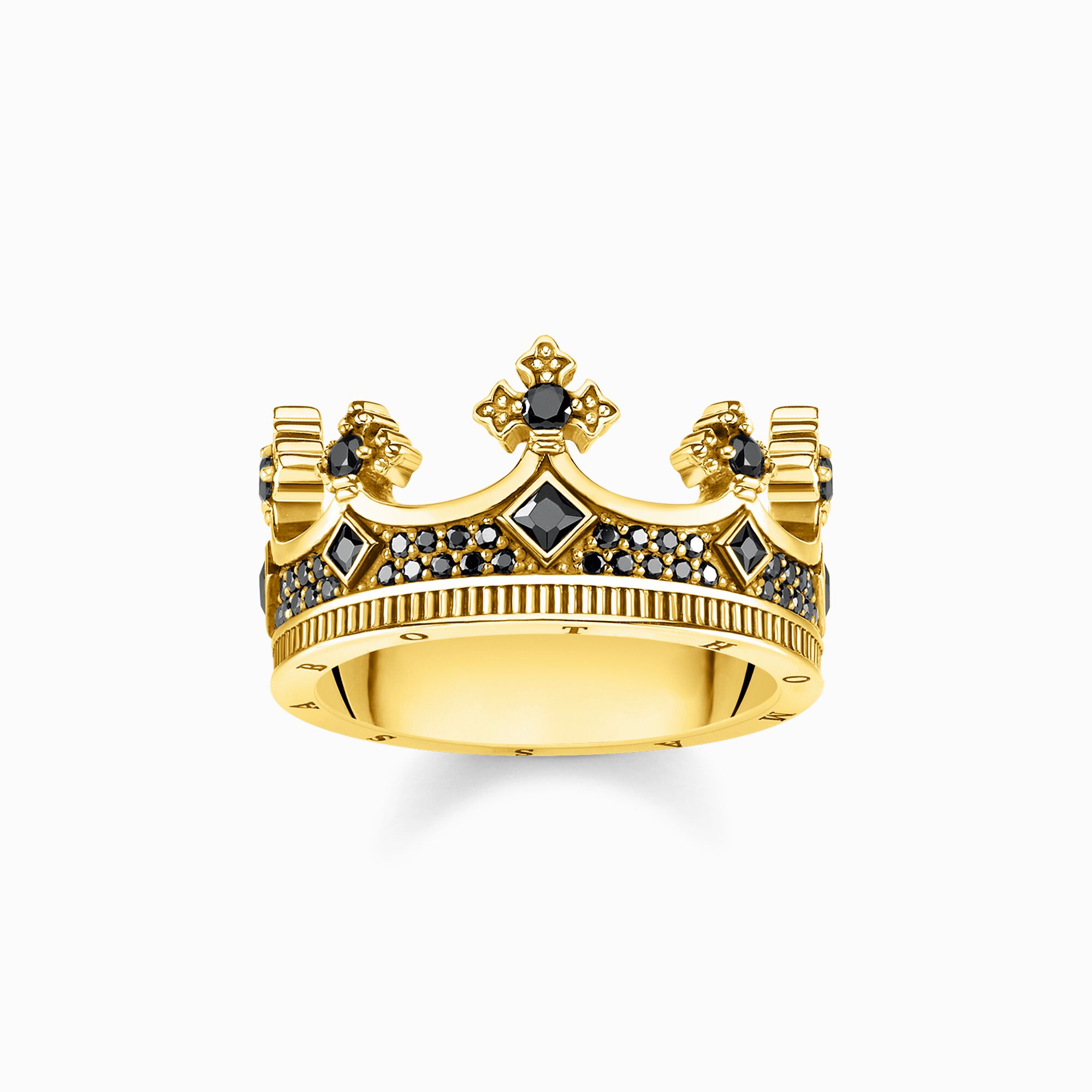 Bague couronne or