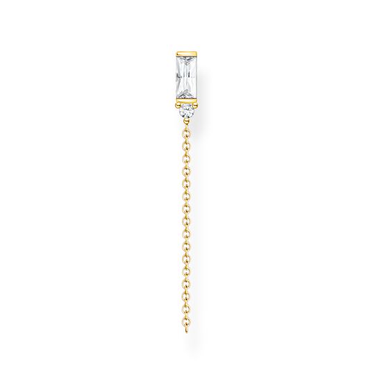 Single earring white stone gold from the Charming Collection collection in the THOMAS SABO online store