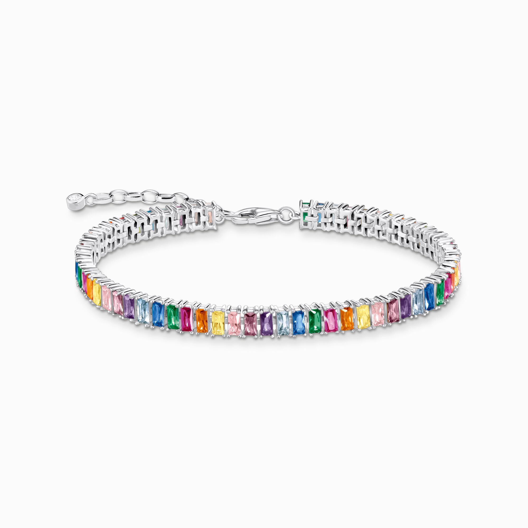 Tennis bracelet with colourful stones silver from the  collection in the THOMAS SABO online store