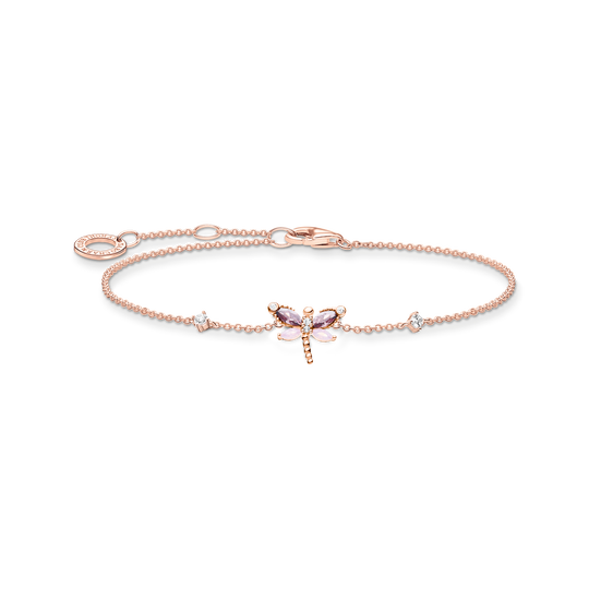 Bracelet dragonfly with stones rose gold from the Charming Collection collection in the THOMAS SABO online store