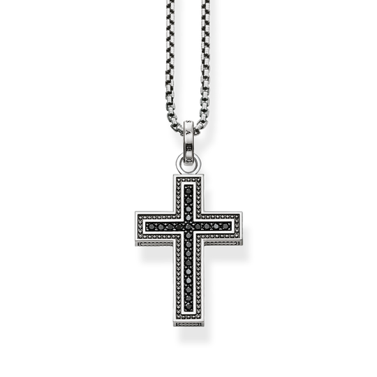 Kette Schwarzes Kreuz Pav&eacute; aus der  Kollektion im Online Shop von THOMAS SABO