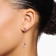 Boucles d&#39;oreilles cercle avec pierres blanches plaqu&eacute; or rose de la collection  dans la boutique en ligne de THOMAS SABO