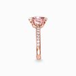 Solitaire ring signature line pink pav&eacute; large from the  collection in the THOMAS SABO online store