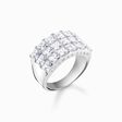 Ring white stones pav&eacute; silver from the  collection in the THOMAS SABO online store