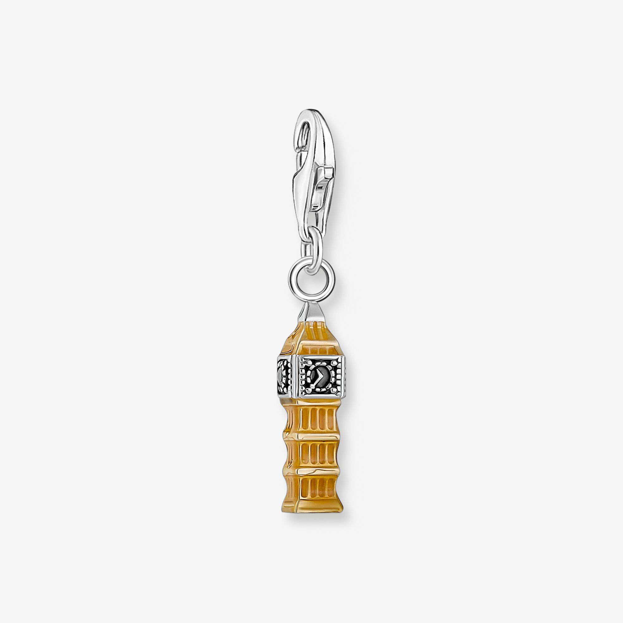 THOMAS SABO Charm-hängsmycke LONDON Big Ben, silver, 925 sterlingsilver, Storlek: one size, för damer