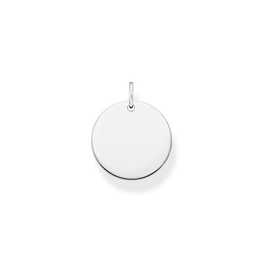 Pendant disc silver from the  collection in the THOMAS SABO online store