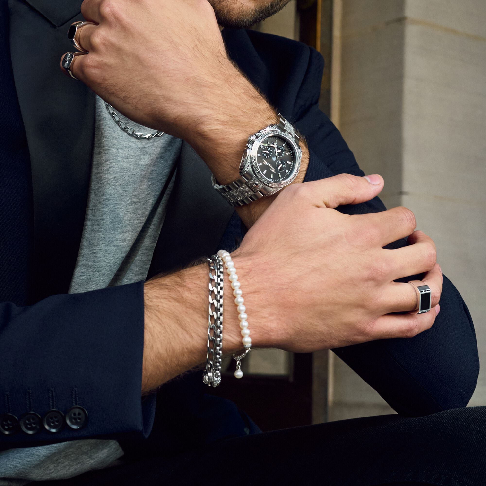Jewellery set Men Watch &amp; Rings from the  collection in the THOMAS SABO online store