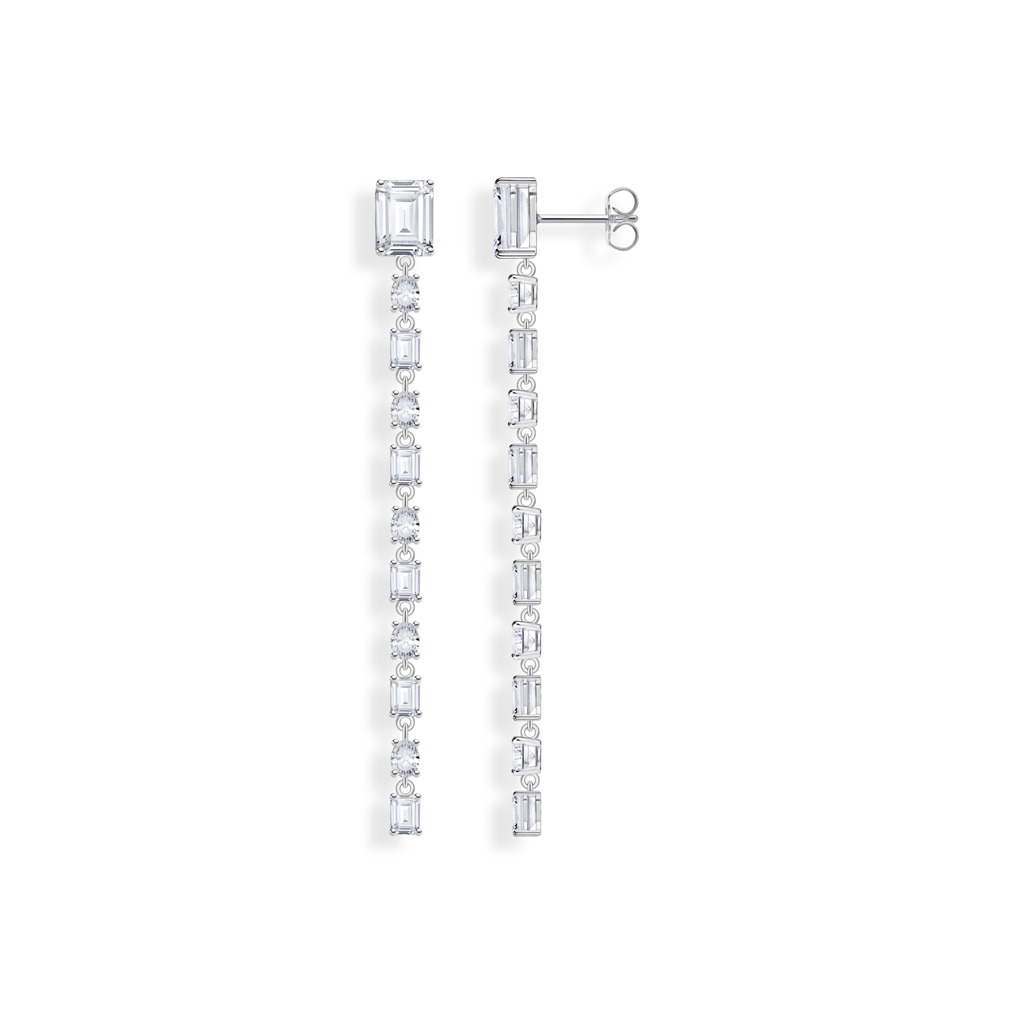 Thomas Sabo Ohrringe mit weißen Steinen Silber weiß H2296-051-14
