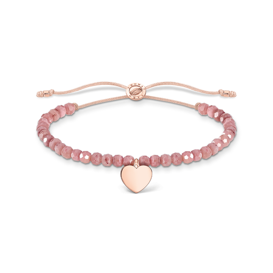 Bracelet pink pearls heart rose gold from the Charming Collection collection in the THOMAS SABO online store