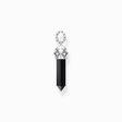 H&auml;ngsmycke svart onyx i kristallform, sv&auml;rtat silver ur kollektionen  i THOMAS SABO:s onlineshop