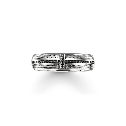 Band ring cross pav&eacute; from the  collection in the THOMAS SABO online store