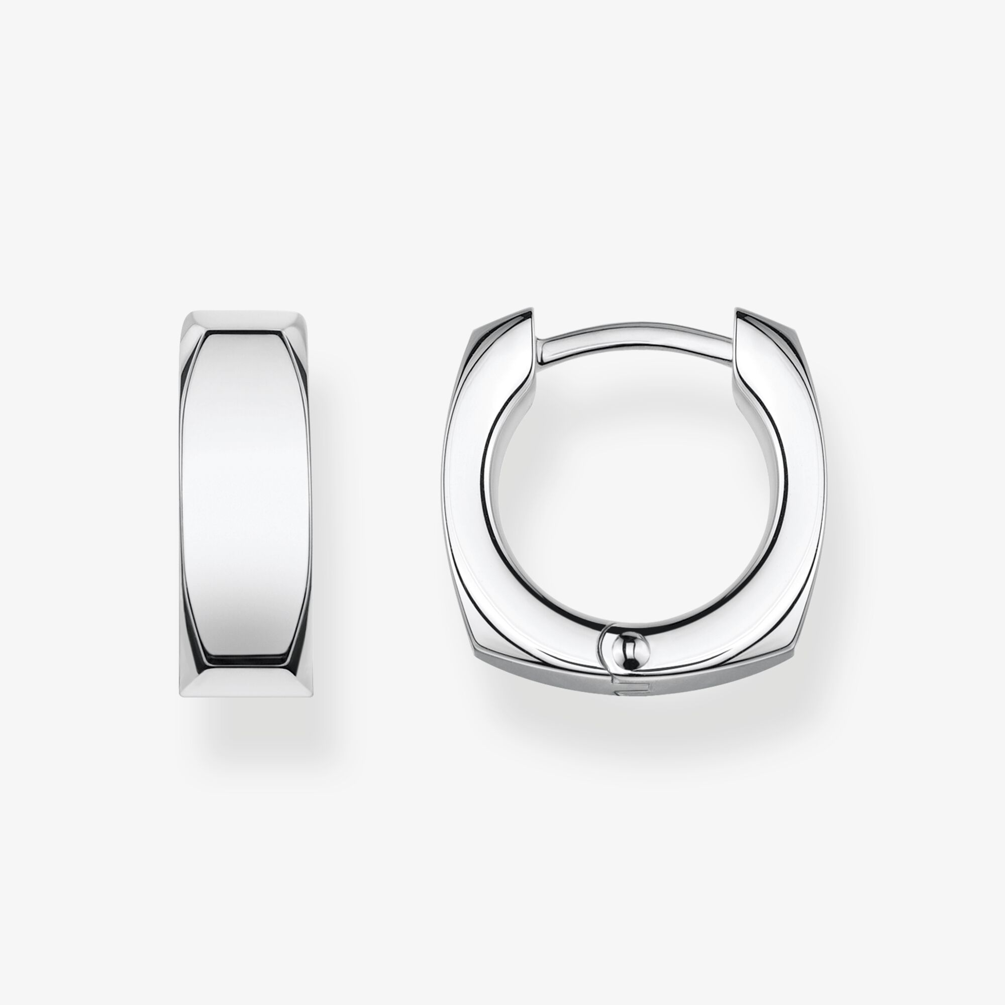 THOMAS SABO Créoles épuré argent, Argent sterling, Taille: one size, femme