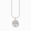 Kette mit Tree-of-Love-Anh&auml;nger und wei&szlig;er Emaille Silber aus der Charming Collection Kollektion im Online Shop von THOMAS SABO