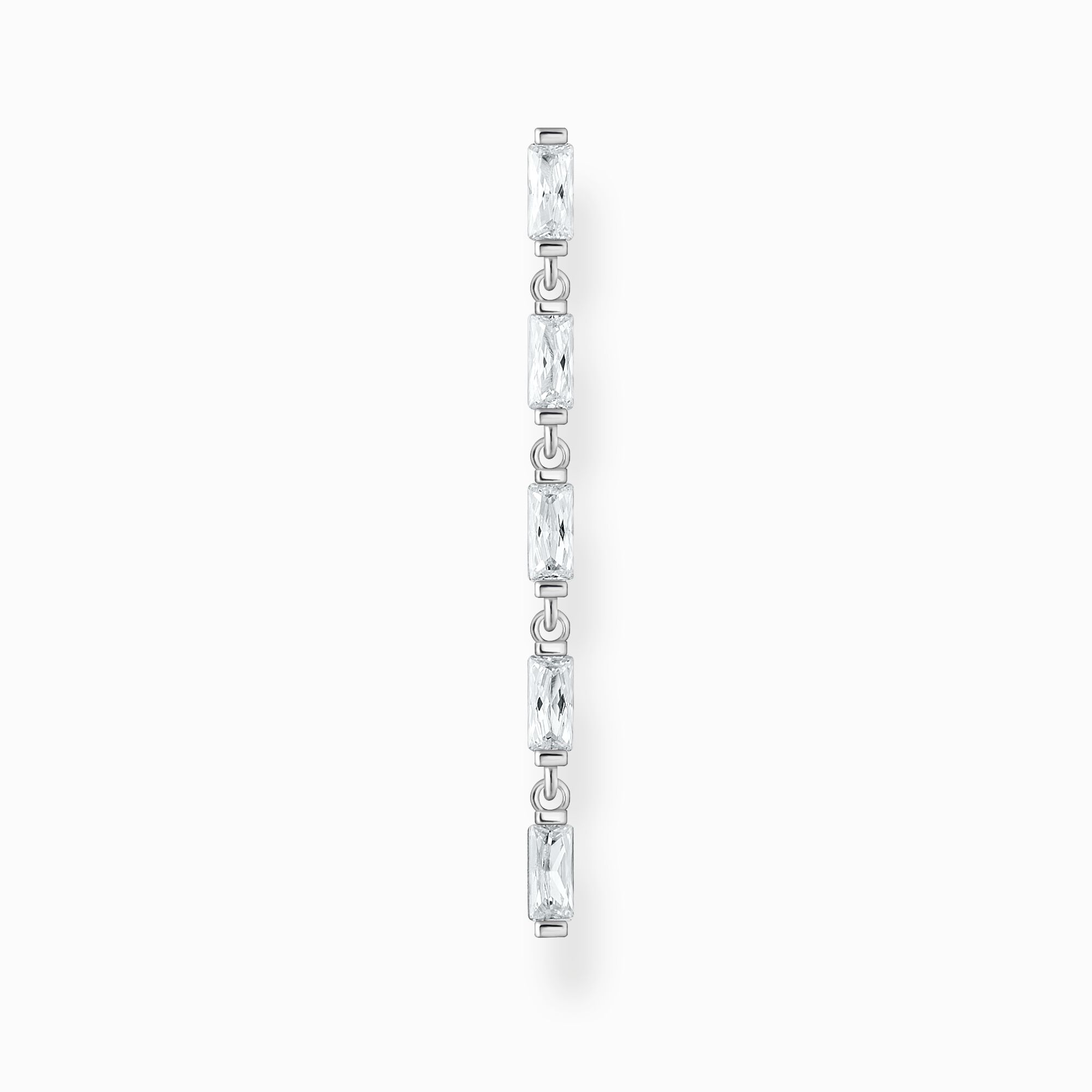 Single earring white stones, silver from the Charming Collection collection in the THOMAS SABO online store