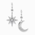 Earrings royalty star and moon from the  collection in the THOMAS SABO online store