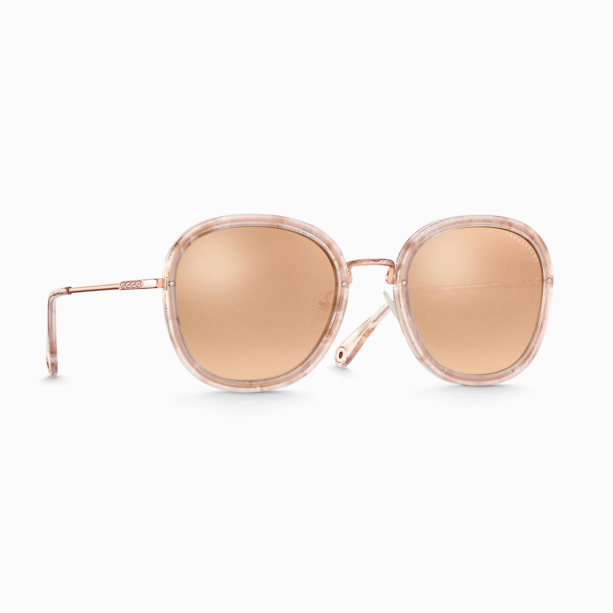 Dana Rectangular Sunglasses in Silver frame by The Attico x LINDA
