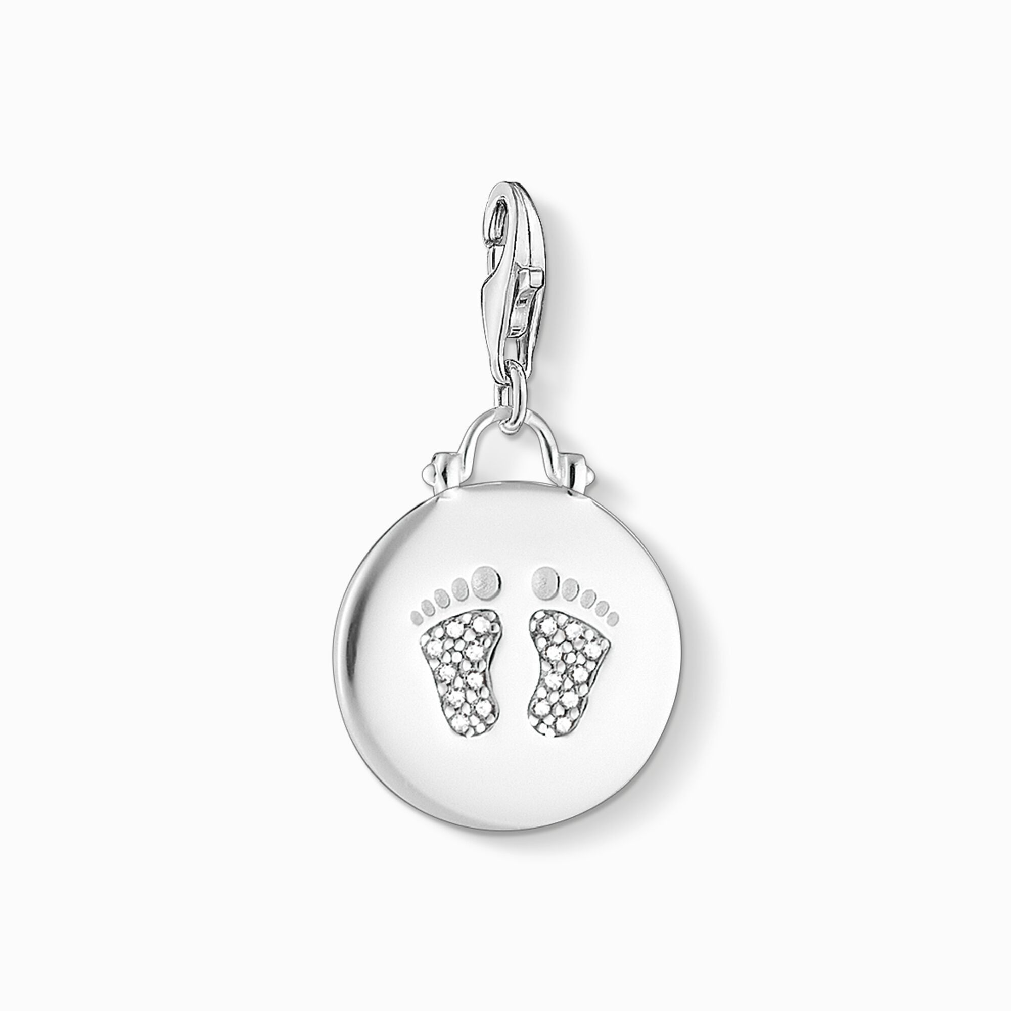 Charm pendant disc baby footprint from the Charm Club collection in the THOMAS SABO online store
