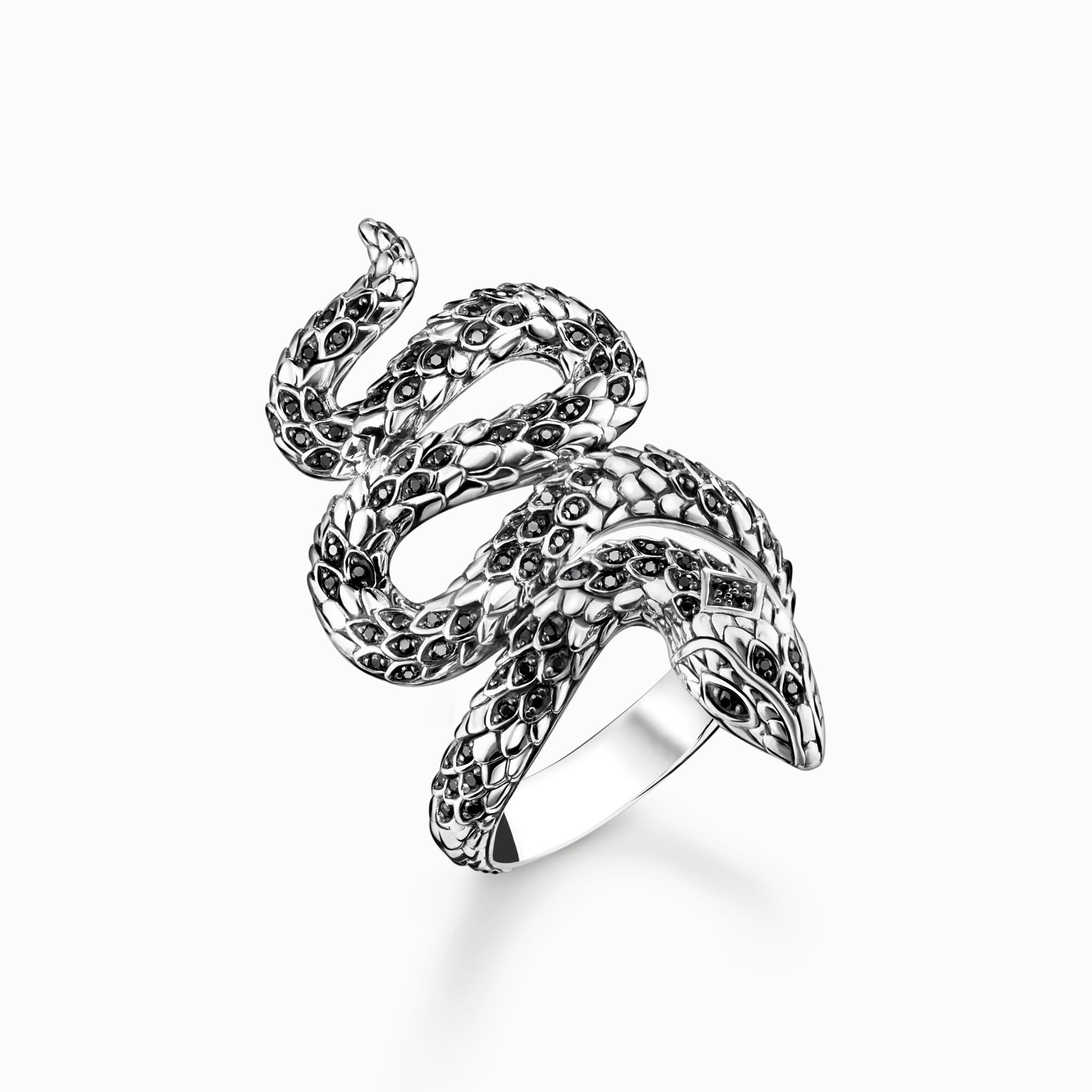Ring geschw&auml;rzt Schlange aus der  Kollektion im Online Shop von THOMAS SABO