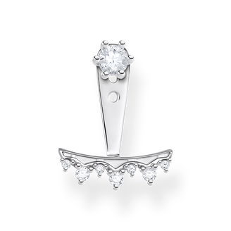 Single ear stud white stones, silver from the Charming Collection collection in the THOMAS SABO online store