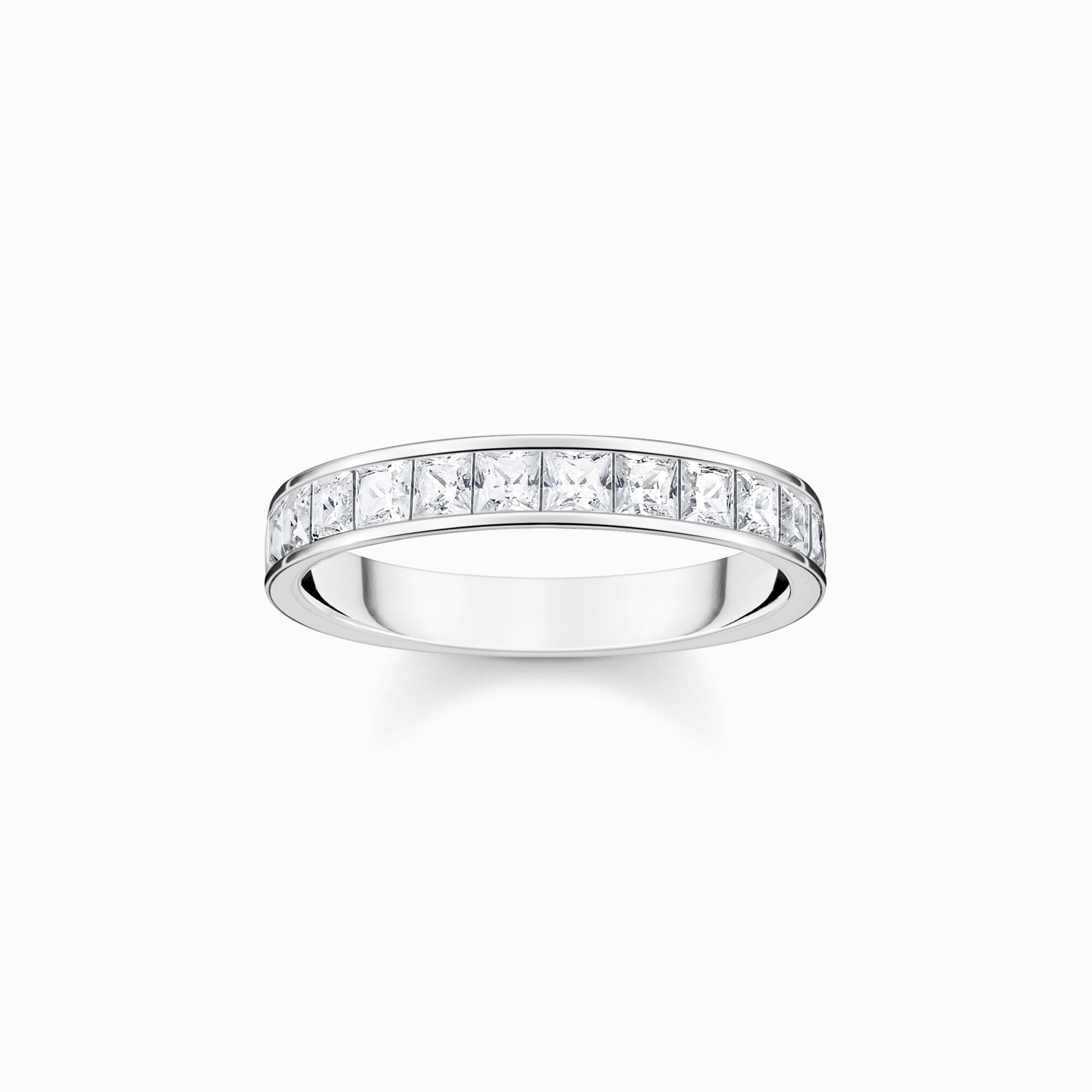 Ring mit wei&szlig;en Steinen Pav&eacute; Silber aus der  Kollektion im Online Shop von THOMAS SABO