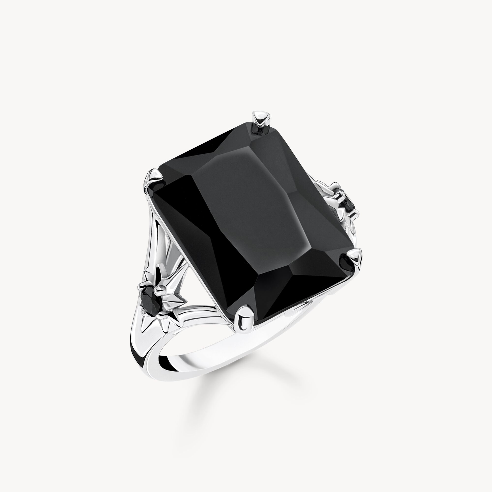 Ring Large Black Stone with Star for women – THOMAS SABO