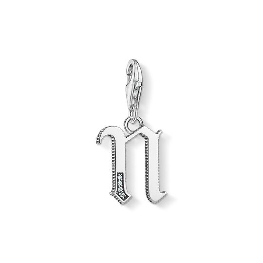 Charm-h&auml;ngsmycke bokstaven N silver ur kollektionen Charm Club i THOMAS SABO:s onlineshop