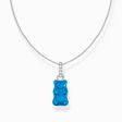 Cha&icirc;ne &agrave; breloque Ours d&rsquo;or bleu et pierres, argent de la collection Charming Collection dans la boutique en ligne de THOMAS SABO