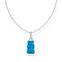 Silver necklace with blue goldbears pendant and zirconia from the Charming Collection collection in the THOMAS SABO online store