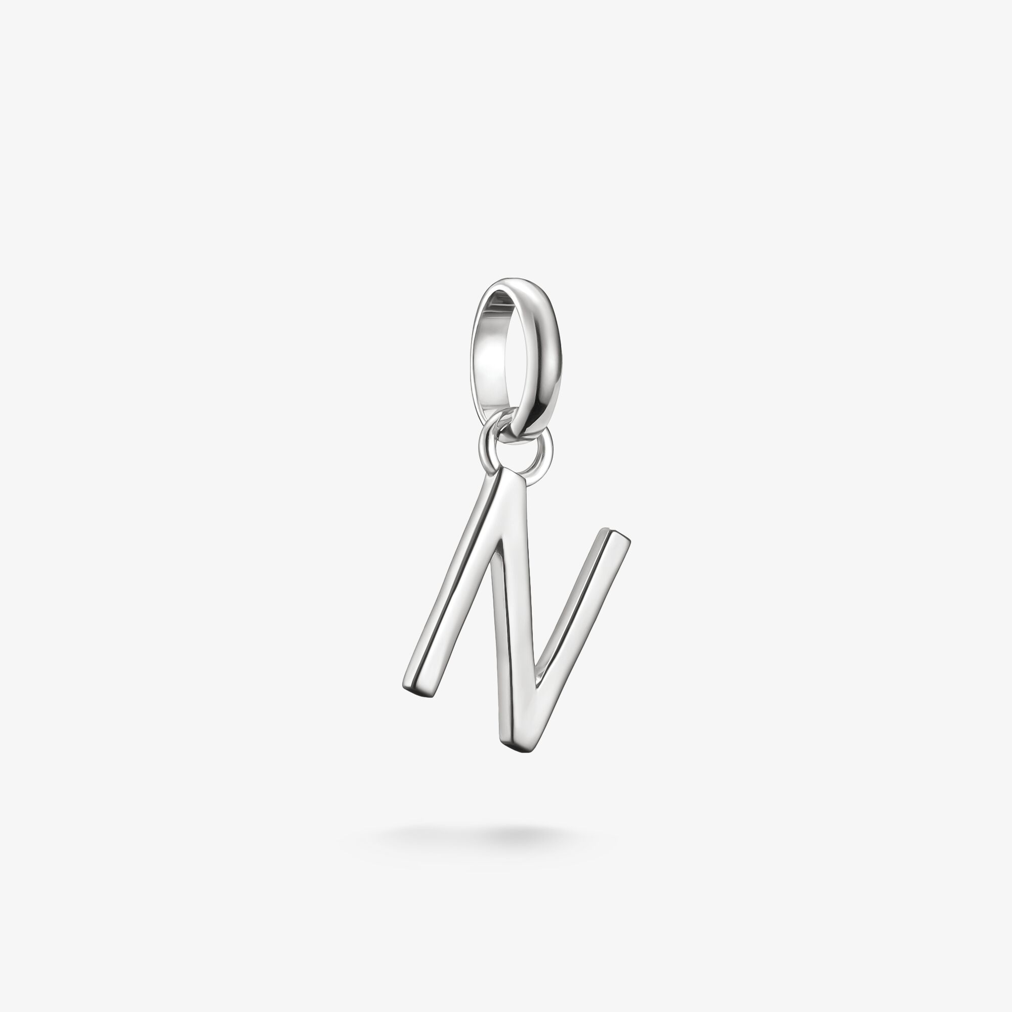 THOMAS SABO Pendentif Charm lettre N Connect argent, Argent sterling, Taille: one size, femme