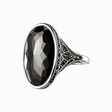 Cocktail ring black lotos from the  collection in the THOMAS SABO online store
