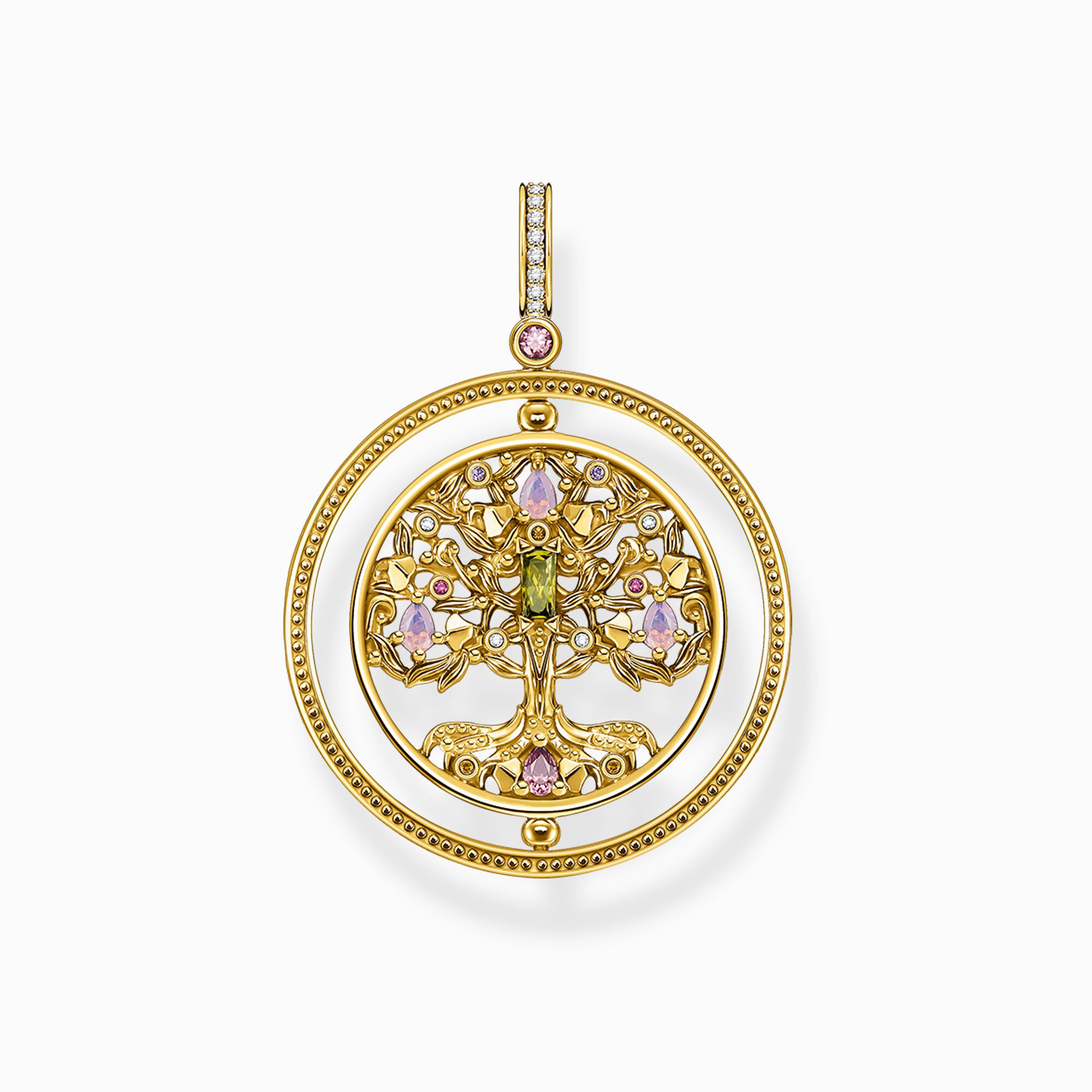 Colgante &aacute;rbol del amor oro piedras de colores de la colección  en la tienda online de THOMAS SABO