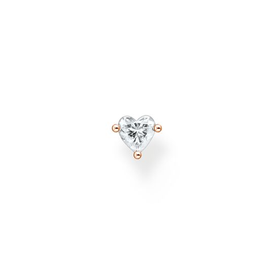 Single ear stud heart rose gold from the Charming Collection collection in the THOMAS SABO online store