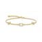 Bracelet pearl with stars gold from the  collection in the THOMAS SABO online store