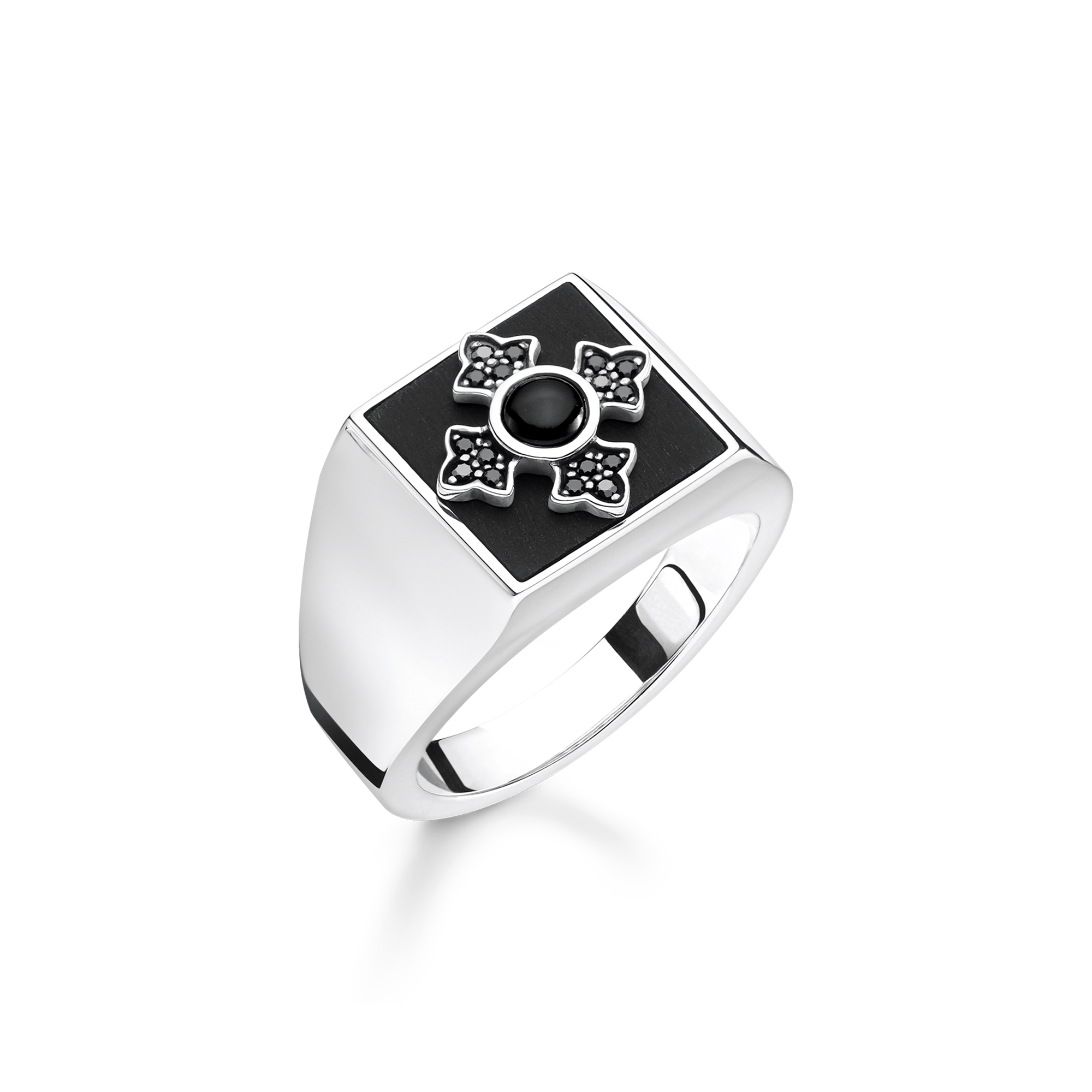 Thomas Sabo Ring Royalty Kreuz schwarz TR2209-641-11-54