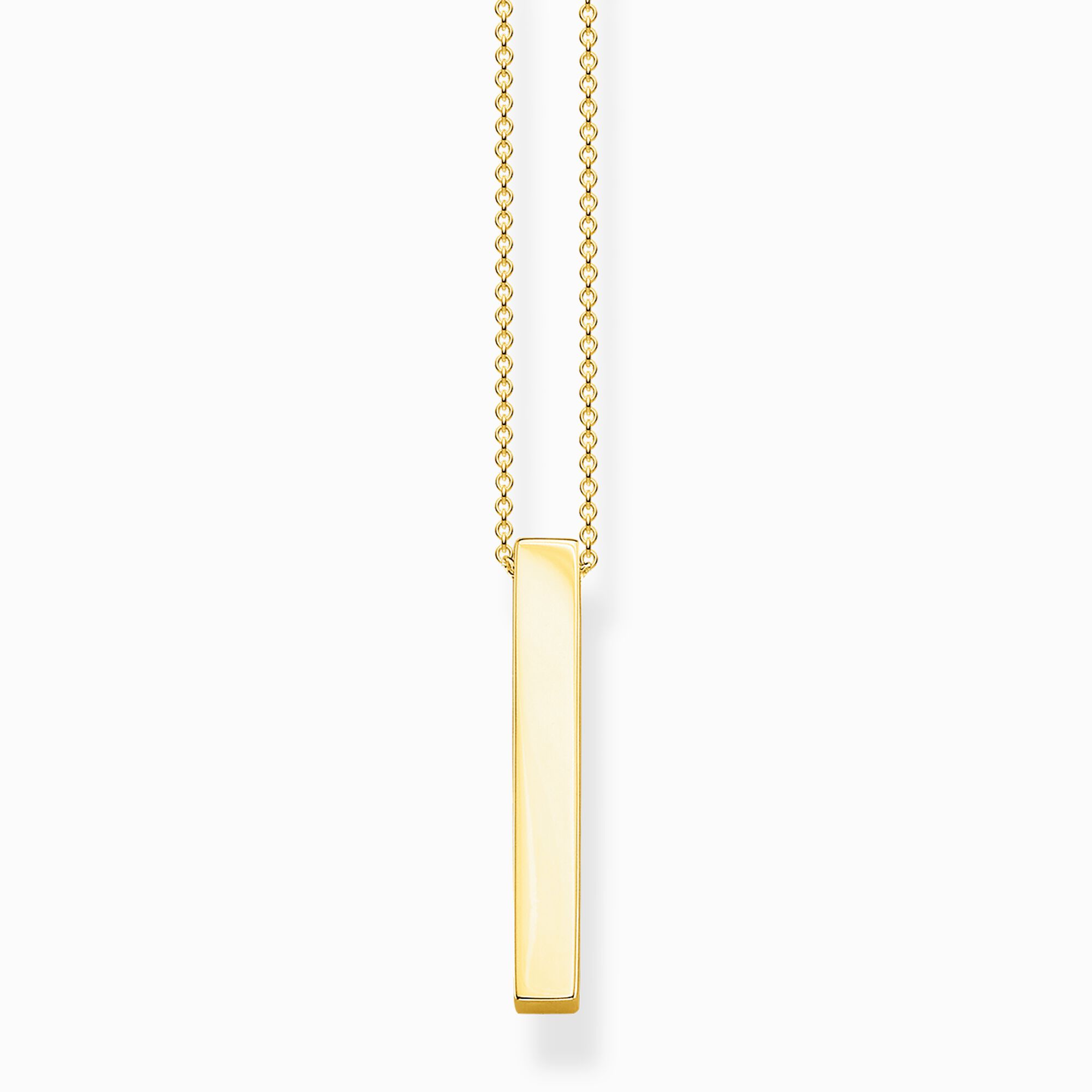 Necklace golden cuboid from the  collection in the THOMAS SABO online store