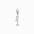 Silver charm pendant number 1 with zirconia from the Charm Club collection in the THOMAS SABO online store