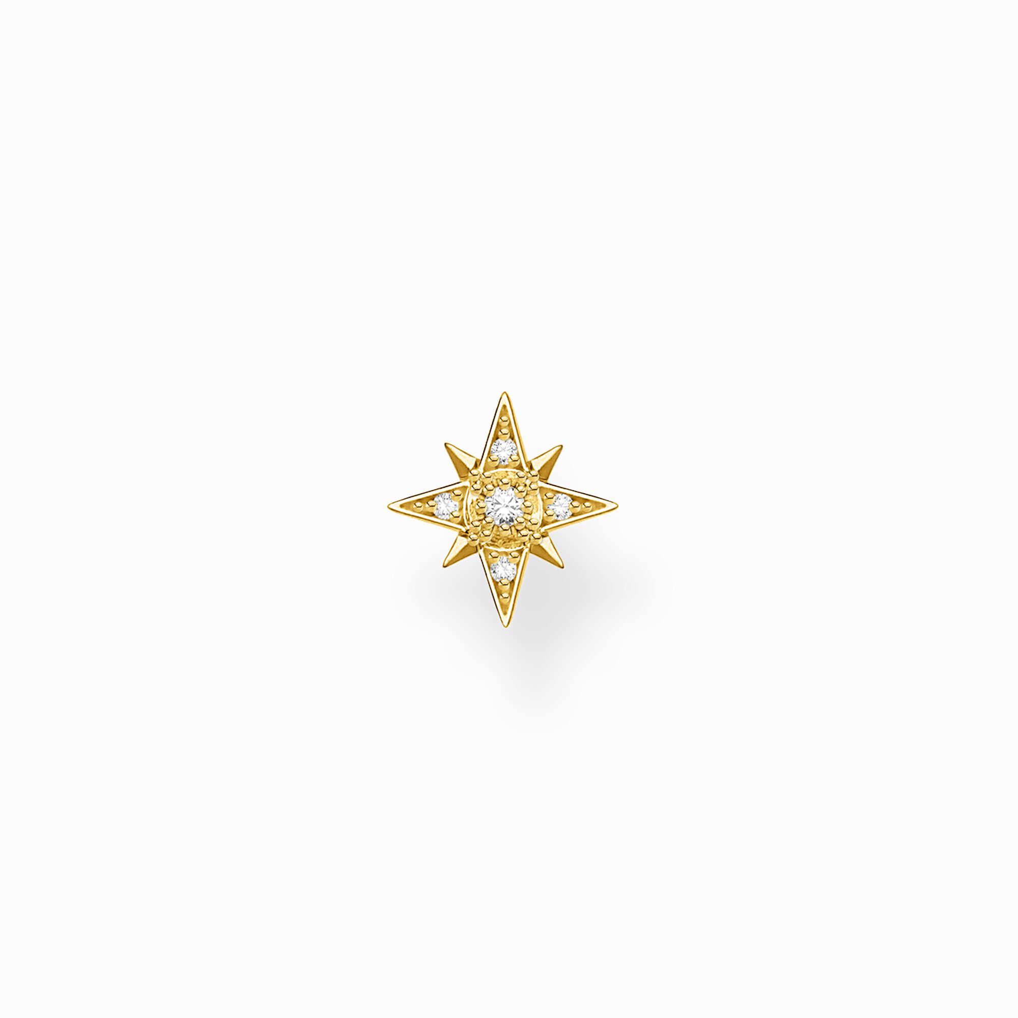 Pendiente de bot&oacute;n estrella oro de la colección Charming Collection en la tienda online de THOMAS SABO
